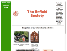 Tablet Screenshot of enfieldsociety.org.uk